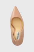 Шкіряні туфлі Steve Madden Vaze колір бежевий