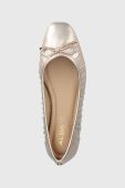 Шкіряні балетки Aldo Eclya колір золотий  13542958.ECLYA