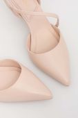 Шкіряні туфлі Aldo Selda колір рожевий каблук блок відкрита п'ята 13542467.SELDA