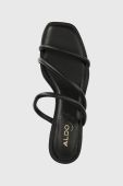 Шльопанці Aldo Edawen жіночі колір чорний каблук блок