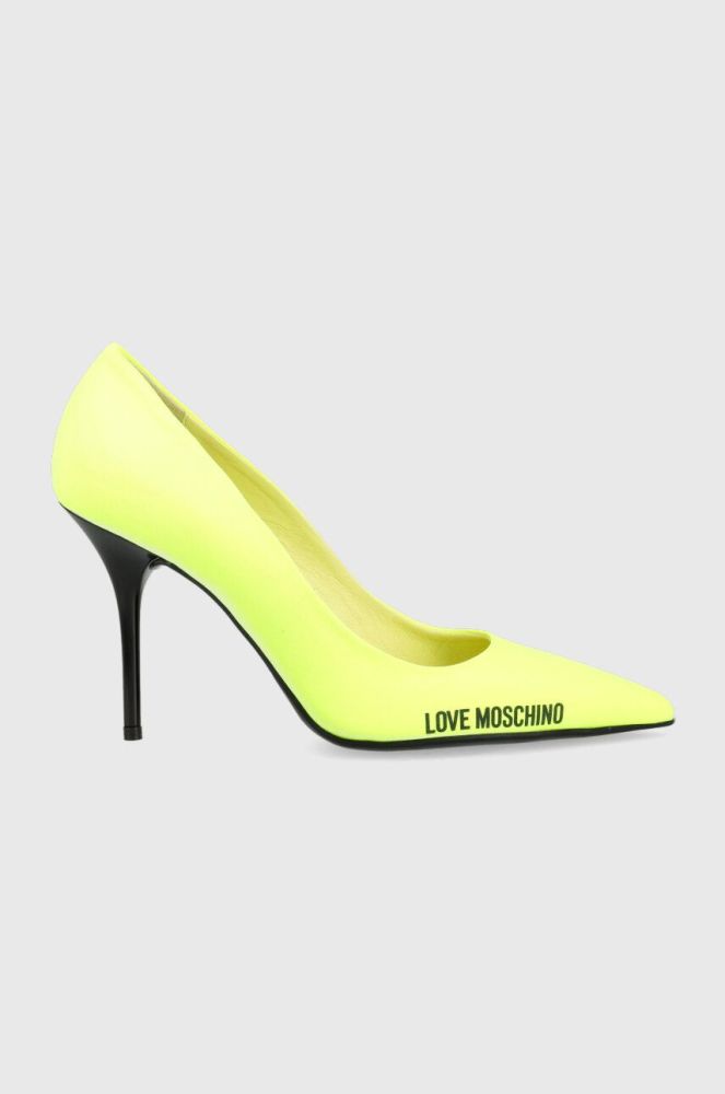 Туфлі Love Moschino Scarpad Spillo 95 колір жовтий JA10089G1G