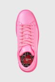 Шкіряні кросівки Love Moschino Sneakerd Bold 40 колір рожевий JA15304G1G
