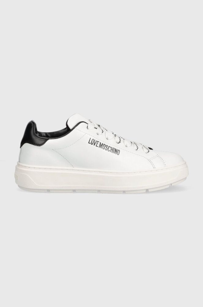 Шкіряні кросівки Love Moschino Sneakerd Bold 40 колір білий JA15374G1G (3109577)