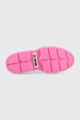 Шкіряні кросівки Love Moschino Sneakerd Belove 65 колір білий JA15676G1G
