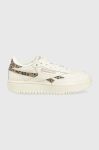 Шкіряні кросівки Reebok Classic Club C Double Reven колір білий GV7033-CLK/TAU/BK Шкіряні кросівки Reebok Classic Club C Double Reven колір білий GV7033-CLK/TAU/BK