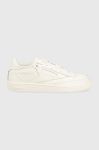 Шкіряні кросівки Reebok Classic Club C 85 колір білий GY9737-CLK/CK/PNK Шкіряні кросівки Reebok Classic Club C 85 колір білий GY9737-CLK/CK/PNK