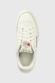 Шкіряні кросівки Reebok Classic Club C 85 колір білий HQ0948-CLK/CK/GOL