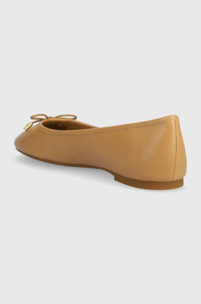 Шкіряні балетки Lauren Ralph Lauren Jayna колір бежевий  802824650015 фото 3
