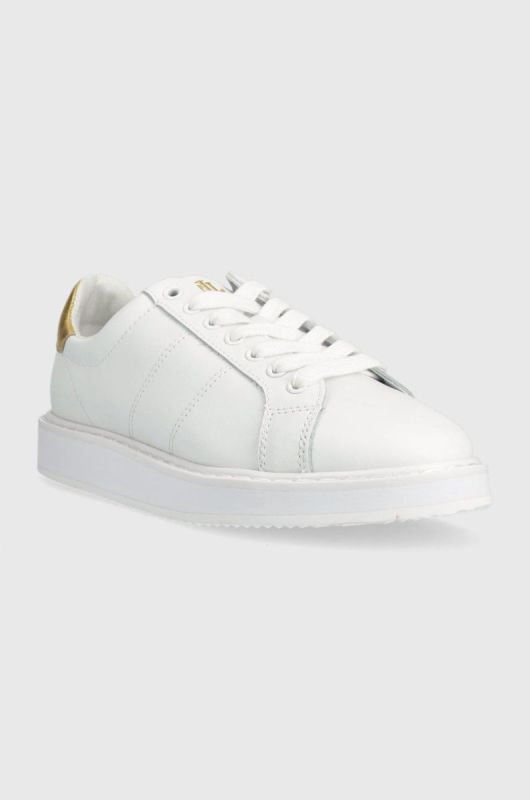 Шкіряні кросівки Lauren Ralph Lauren 802875886002 колір білий 802875886002 фото 2