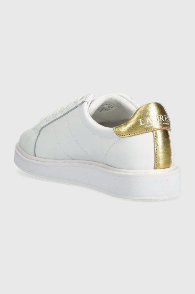 Шкіряні кросівки Lauren Ralph Lauren 802875886002 колір білий 802875886002 фото 3