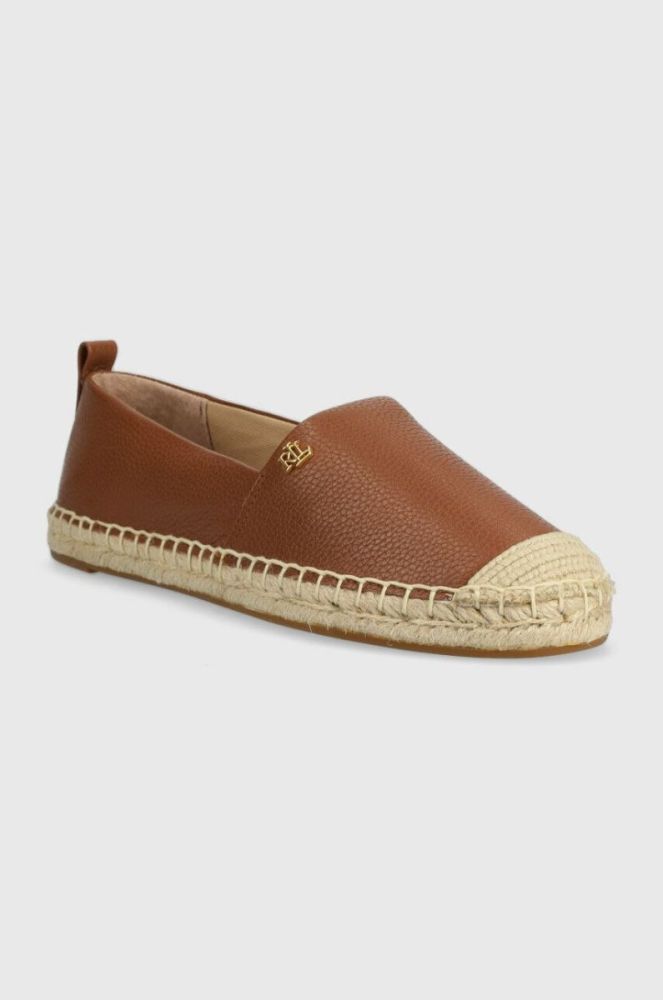 Шкіряні еспадрилі Lauren Ralph Lauren Cameryn IV колір коричневий 802905304002 фото 2