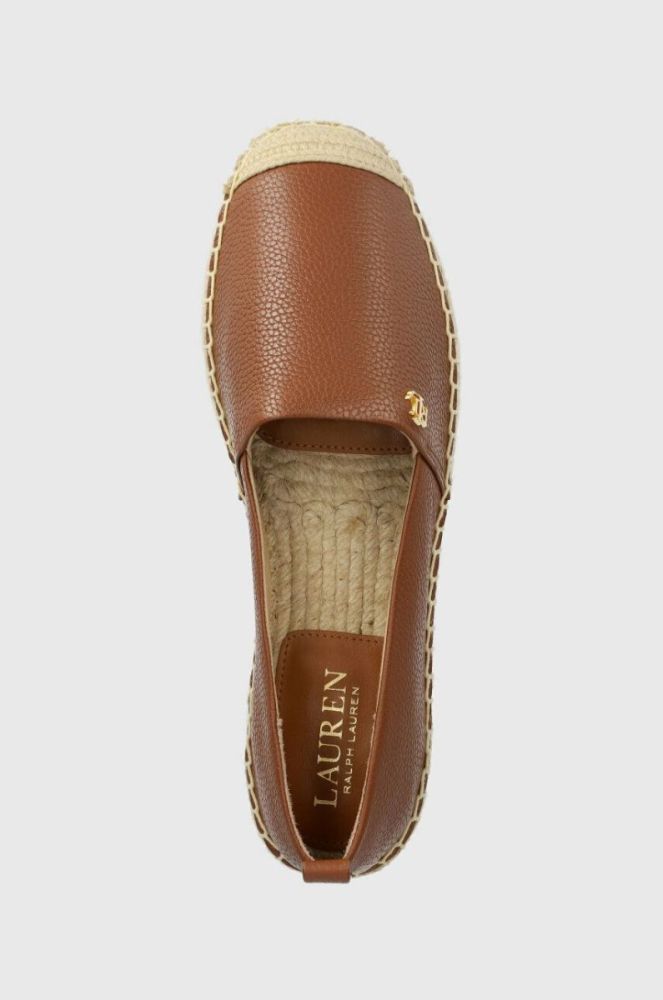 Шкіряні еспадрилі Lauren Ralph Lauren Cameryn IV колір коричневий 802905304002 фото 4