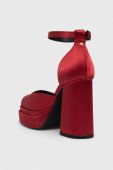 Туфлі Buffalo May Dorsay колір червоний каблук блок 1281195