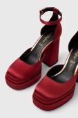 Туфлі Buffalo May Dorsay колір червоний каблук блок 1281195
