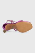 Шкіряні сандалі Baldowski колір фіолетовий