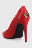 Шкіряні туфлі Pinko Leonie колір червоний 100675 A0N9 R41