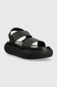 Сандалі Tommy Jeans VOLUME SANDAL STRIPE жіночі колір чорний на платформі EN0EN02077