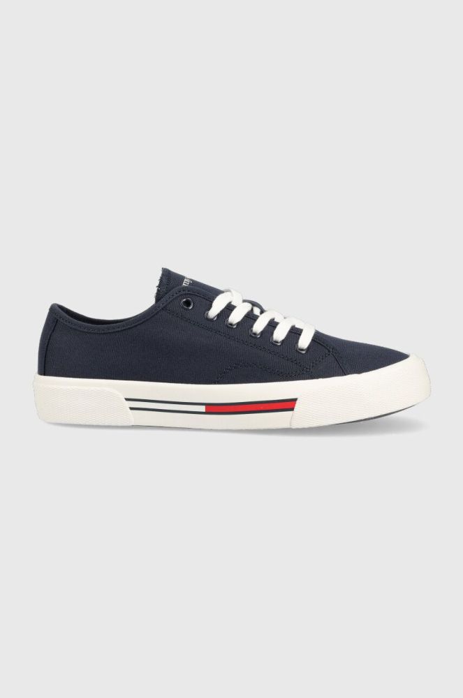 Кеди Tommy Jeans LOW CUT WMNS CANVAS жіночі колір білий EN0EN02085 (3280858)