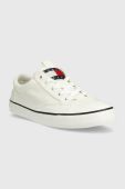 Кеди Tommy Jeans WMNS LONG LACE UP V.CANVAS ESS жіночі колір білий EN0EN02095