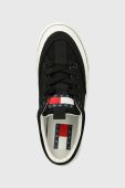 Кеди Tommy Jeans WMNS LONG LACE UP V.CANVAS ESS жіночі колір чорний EN0EN02095