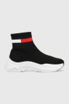 Кросівки Tommy Jeans SOCK BOOT колір чорний EN0EN02104 Кросівки Tommy Jeans SOCK BOOT колір чорний EN0EN02104