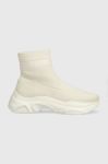 Кросівки Tommy Jeans SOCK BOOT MONOCOLOR колір бежевий Кросівки Tommy Jeans SOCK BOOT MONOCOLOR колір бежевий