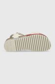 Сандалі Tommy Jeans FLAG OUTSOLE SANDAL жіночі колір бежевий на платформі EN0EN02122