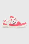 Кросівки Tommy Jeans WMNS SKATE SNEAKER колір рожевий Кросівки Tommy Jeans WMNS SKATE SNEAKER колір рожевий