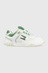 Кросівки Tommy Jeans WMNS SKATE SNEAKER колір зелений Кросівки Tommy Jeans WMNS SKATE SNEAKER колір зелений