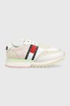 Кросівки Tommy Jeans CLEATED WMN колір бежевий Кросівки Tommy Jeans CLEATED WMN колір бежевий