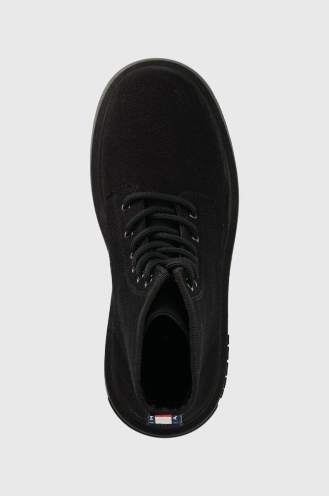 Кеди Tommy Jeans LACE UP FESTIV BOOTS жіночі колір чорний  EN0EN02133 фото 4