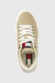 Кросівки Tommy Jeans NEW CUPSOLE CNVAS LC колір бежевий EN0EN02171