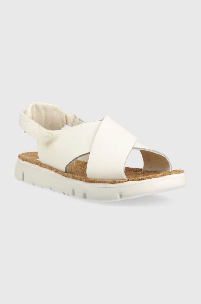 Шкіряні сандалі Camper Oruga Sandal жіночі колір білий K200157.046 фото 2