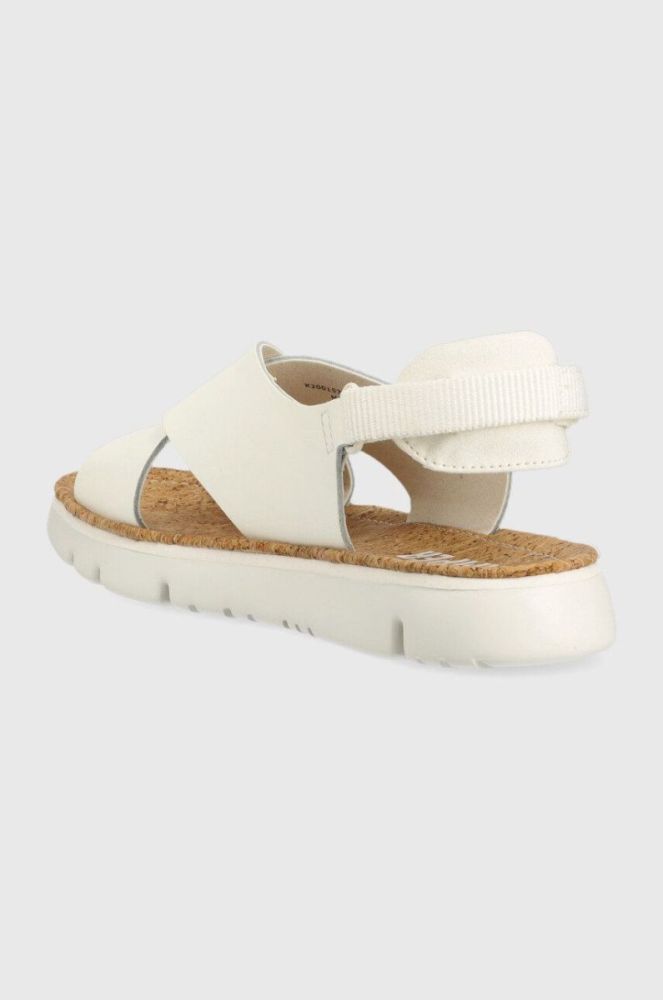 Шкіряні сандалі Camper Oruga Sandal жіночі колір білий K200157.046 фото 3