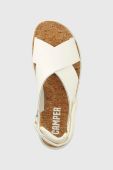 Шкіряні сандалі Camper Oruga Sandal жіночі колір білий K200157.046