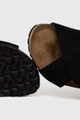 Замшеві сандалі Birkenstock Tulum SFB жіночі колір чорний 1024086-black Замшеві сандалі Birkenstock Tulum SFB жіночі колір чорний 1024086-black
