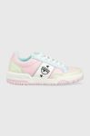 Шкіряні кросівки Chiara Ferragni CF3107_112 колір рожевий CF1 LOW Шкіряні кросівки Chiara Ferragni CF3107_112 колір рожевий CF1 LOW