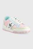 Шкіряні кросівки Chiara Ferragni CF3107_112 колір рожевий CF1 LOW