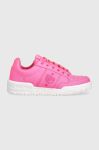 Шкіряні кросівки Chiara Ferragni CF3109_037 колір рожевий CF1 LOW Шкіряні кросівки Chiara Ferragni CF3109_037 колір рожевий CF1 LOW