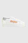 Шкіряні кросівки Chiara Ferragni CF3121_064 колір білий CF TENNIS LOW Шкіряні кросівки Chiara Ferragni CF3121_064 колір білий CF TENNIS LOW