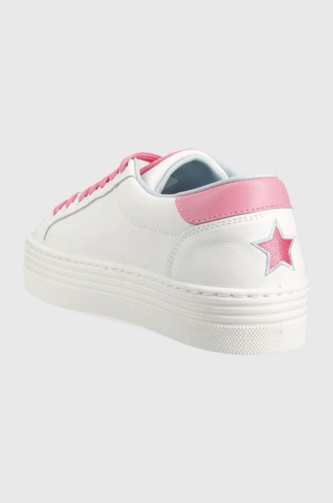 Шкіряні кросівки Chiara Ferragni Tennis Low колір білий CF TENNIS LOW фото 3