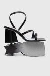 Сандалі Chiara Ferragni CF3130_001 колір чорний CF STAR HEEL 85 Сандалі Chiara Ferragni CF3130_001 колір чорний CF STAR HEEL 85