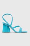 Сандалі Chiara Ferragni CF3130_022 CF STAR HEEL 85 колір блакитний Сандалі Chiara Ferragni CF3130_022 CF STAR HEEL 85 колір блакитний