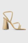 Сандалі Chiara Ferragni CF3136_005 колір золотий CF STAR HEEL 100 Сандалі Chiara Ferragni CF3136_005 колір золотий CF STAR HEEL 100