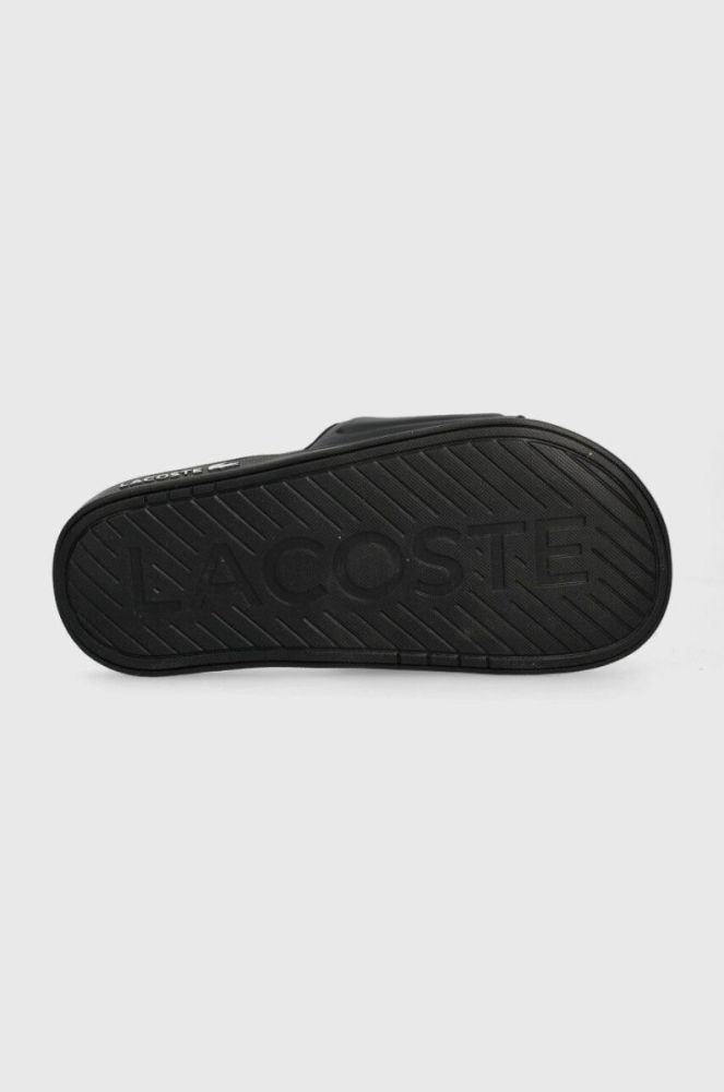 Шльопанці Lacoste CROCO DUALISTE жіночі колір чорний 43CFA0040 фото 5