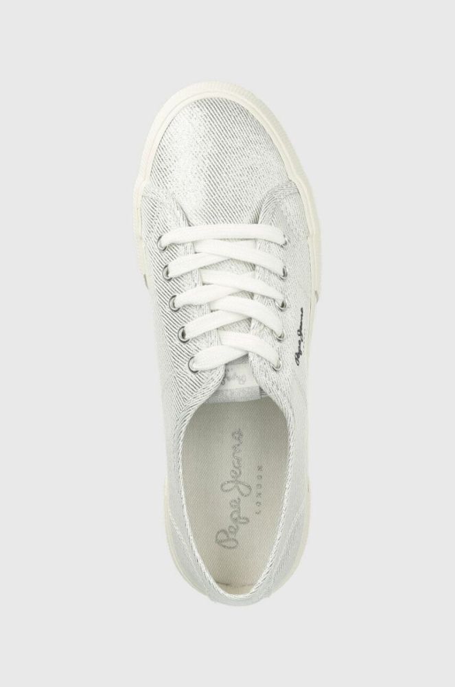 Кеди Pepe Jeans BRADY жіночі колір срібний PLS31439 фото 4