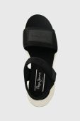 Сандалі Pepe Jeans VENUS жіночі колір чорний на платформі PLS90572