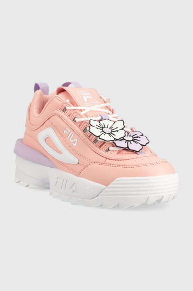 Кросівки Fila DISRUPTOR FLOWER колір рожевий фото 2