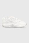 Шкіряні кросівки Reebok Classic Leather SP Extra колір білий HQ7196-WH/OGR/LIL Шкіряні кросівки Reebok Classic Leather SP Extra колір білий HQ7196-WH/OGR/LIL