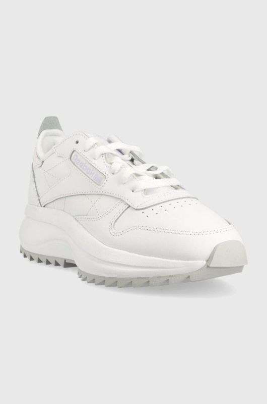 Шкіряні кросівки Reebok Classic Leather SP Extra колір білий HQ7196-WH/OGR/LIL фото 2
